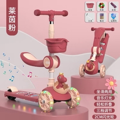 XE TRƯỢT SCOTER CÓ ĐÈN VÀ GIỎ KUTE MẪU XỊN (14)