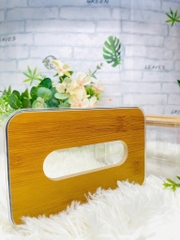 HỘP ĐỰNG GIẤY ĂN RÚT TRONG SUỐT NẮP GỖ SANG TRỌNG (2)
