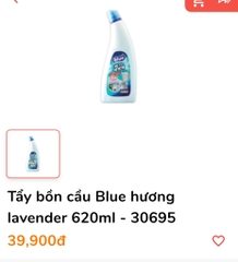 NƯỚC TẨY TOLET BỒN CẦU BLUE CHÍNH HÃNG 620ml(2) '