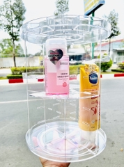 KỆ MỸ PHẨM XOAY 360 ĐỘ TRONG SUỐT (10)
