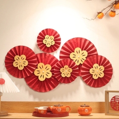 SET 6 QUẠT HOA MAI TRANG TRÍ DECOR TẾT 2025 (2)