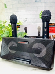 LOA KARAOKE TẶNG KÈM 2 MICRO KHÔNG DÂY CỰC HAY MÃ SD301 (60)