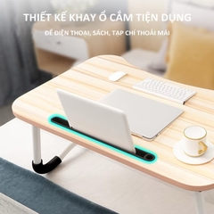 BÀN HỌC GẤP GỌN CÓ KHAY ĐỂ IPAD + LY NƯỚC MẪU TRƠN (6)