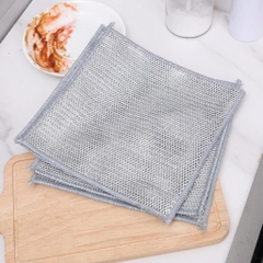 Set 10 khăn lưới sợi kim loại dùng rửa bát chén dĩa siêu sạch (1)