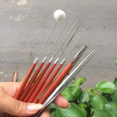 Dụng Cụ Lấy Ráy Tai Thân Gỗ 7 Món (2)