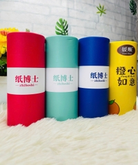 HỘP KHĂN GIẤY KHÔ HÌNH TRỤ ĐỂ XE Ô TÔ (2)