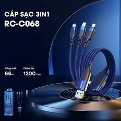 Cáp Sạc Nhanh 66W 3 Đầu C068 Chính Hãng Remax 6A (8)
