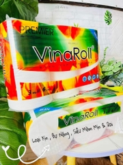 KM Lốc 6 CUỘN GIẤY KO LÕI VINAROL XỊN LOẠI NẶNG 12kg/CÂY MỊN MỀM (4) ‘