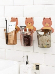 Cốc Gấu đựng Bàn chải đánh răng dán tường (1)