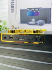 LOA KARAOKE BLUETOOTH YS-208 TẶNG KÈM 2 MICRO KHÔNG DÂY CÓ ĐÈN LED 7 MÀU SIÊU ĐẸP CỰC HAY XÁCH TAY CHÍNH HÃNG 150W (80)