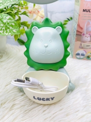 Đèn học để bàn 2 bóng LUCKY hình sư tử đáng yêu (5)