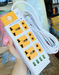 Ổ Cắm Điện CYX 218 Dây Dài 3M 6 Lỗ 4 Cổng USB (10)