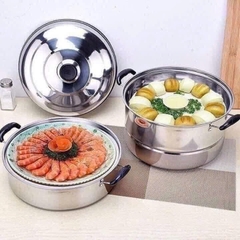 Nồi hấp inox 3 tầng 28cm (10)
