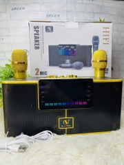 LOA KARAOKE BLUETOOTH YS-208 TẶNG KÈM 2 MICRO KHÔNG DÂY CÓ ĐÈN LED 7 MÀU SIÊU ĐẸP CỰC HAY XÁCH TAY CHÍNH HÃNG 150W (80)