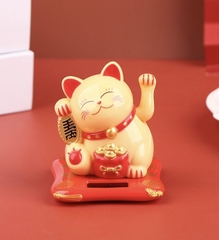 Mèo Thần Tài Vẫy Tay Đón Khách Nhỏ Dùng Năng Lượng MT (4)
