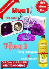 Bộ Lau Nhà Coco 07 Xoay 360 Độ Kèm Thùng Full Box (14)
