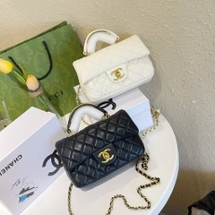 TÚI CHANEL QUAI KẸP KIM LOẠI 20CM Sale 50% trực tiếp sp