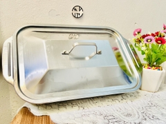 KHAY INOX 40cm CÓ NẮP ĐẬY (5)