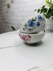 CHÉN SỨ ĂN CƠM HOA VĂN ( 10 TẶNG 2)