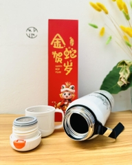 BÌNH GIỮ NHIỆT 800ml HOẠ TIẾT HOA CÓ LỌC TRÀ VÀ CỐC XỊN (7)