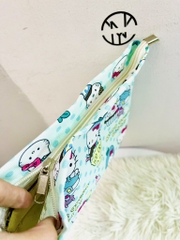 TÚI ĐỰNG MỸ PHẨM, MAKEUP KITTY XANH (3)