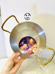 Chảo Inox Hợp Kim Mạ Vàng 2 Quai To 18cm (9)