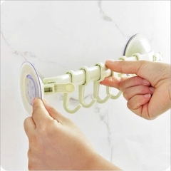 Thanh Treo Hít Tường Nhà Tắm 6 Móc (1)