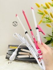 MÁY UỐN KẸP DUỖI TÓC 3 IN 1 KEMEI 1213 CHÍNH HÃNG (14)
