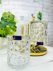 LY THUỶ TINH SUPER VIP KIỂU LÕM KIM CƯƠNG VIỀN VÀNG SANG TRỌNG B011