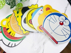 QUẠT NHỰA CẦM TAY HÌNH THÚ KUTE