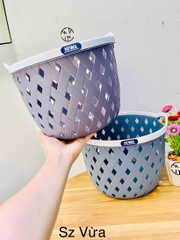 SỌT RỔ TRÒN ĐAN SIZE VỪA 24,5x19 CTY HIWA