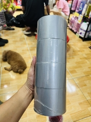 CUỘN BĂNG KEO VẢI BẢN 7cm ( VÀNG XÁM) ( CÂY 4 CUỘN) (1)