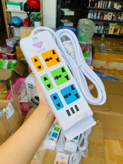 Ổ Cắm Điện Chính Hãng CYX 208 Dây Đồng Nguyên Chất 3 Cổng Sạc Usb 6 Lỗ Cắm