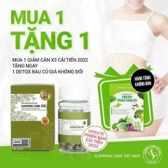 HỖ TRỢ GIẢM CÂN RAU XANH SLIMMING X3, CÓ TẶNG KÈM (20) '