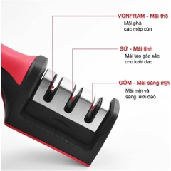 MÀI DAO 3 LƯỠI CẦM TAY CHUYÊN NGHIỆP