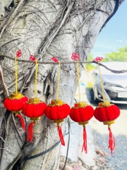 LỒNG ĐÈN TRÁI BÍ ĐỎ DECOR TẾT (0.5)
