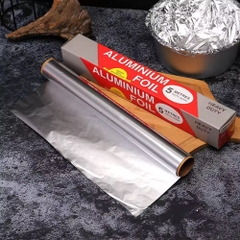 Cuộn giấy bạc Aluminium Foil -5M Cuốn đồ nướng đồ hấp (1)