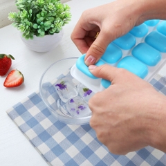 Khay Làm Đá Silicon Có Nắp 14 Ô (1)