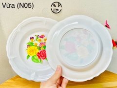 DĨA DỰA TRẮNG HOA SIZE VỪA MÃ (NO5)