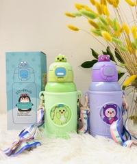 Bình nước giữ nhiệt có dây đeo chéo cực dễ thương 520ml (10) '