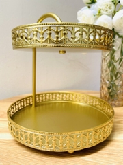 KHAY ĐỰNG BÁNH KẸO TRÁI CÂY MẠ VÀNG 2 TẦNG SANG TRỌNG (14)