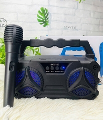 LOA KARAOKE D103 TẶNG KÈM MICRO CÓ DÂY NHIỀU MÀU (12)
