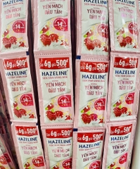 DÂY 12 GÓI SỮA TẮM HAZELINE YẾN MẠCH DÂU TẰM