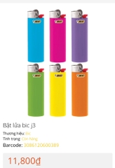 BẬT LỬA J3 NHẬP KHẨU CHÍNH HÃNG BIC (1) '