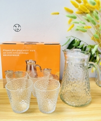 BỘ BÌNH KÈM 4 LY THUỶ TINH LỚN (5)