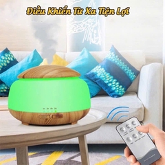Máy Khuếch Tán Tinh Dầu , Tạo Ẩm Phun Sương Có Đèn Mẫu Lớn vân Gỗ