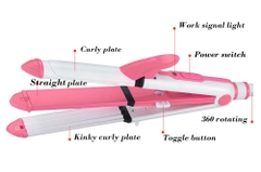 MÁY UỐN KẸP DUỖI TÓC 3 IN 1 KEMEI 1213 CHÍNH HÃNG (14)