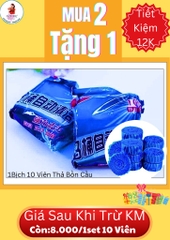 Combo 10 Viên Thả Bồn Cầu Khử Mùi Màu Xanh (1)