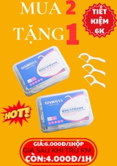 Hộp 50 Tăm Chỉ Nha Khoa Hàng Chuẩn Nội Địa (0.5)
