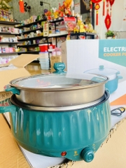 Nồi Lẩu Điện Shanban Có Lồng Hấp Size 28cm (14)